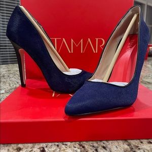 Oh so blue! Never worn about a 4 inch heel.
